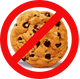 No cookies used